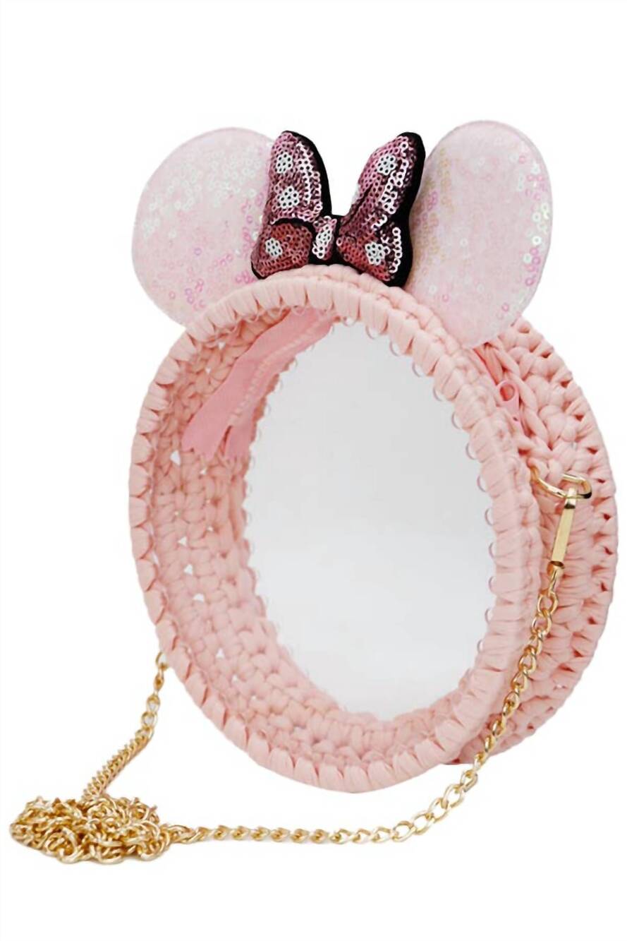 NEW CAP ZONE women's mouse ears clear crossbody bag in pink